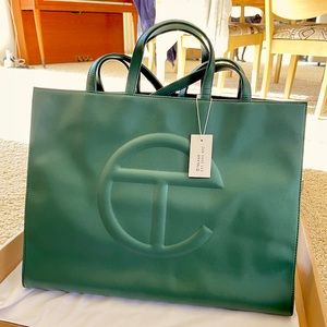 TELFAR - Large Dark Olive Shopping Bag